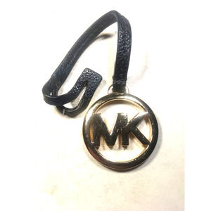 Michael Kors Gold Tone with Black Leather Purse Hang Tag